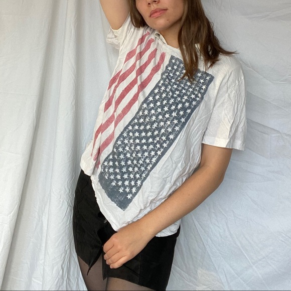 XL American flag white T-shirt from H&M - Picture 2 of 10
